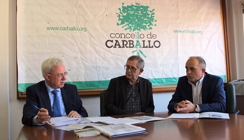 Antonio lvarez, Evencio Ferrero e Luis Garca, na presentacin das xornadas