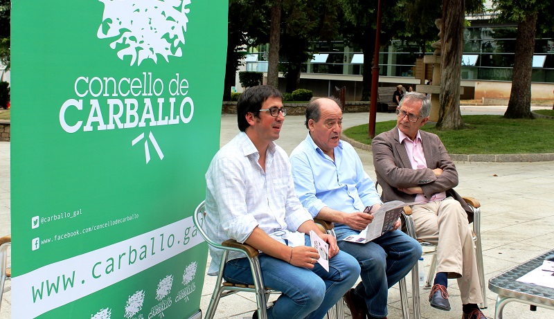 Marcos Trigo, Chano Calvo e Evencio Ferrero presentaron o programa