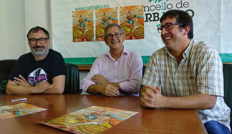 Xabier Graa, Evencio Ferrero e Marcos Trigo presentaron o cartel do festival